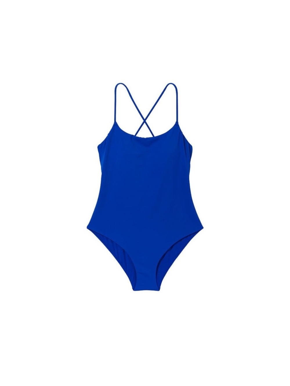 Victoria's Secret Swim Blue Oar Scoop One-Piece Swimsuit Size XL Like New - Picture 1 of 7